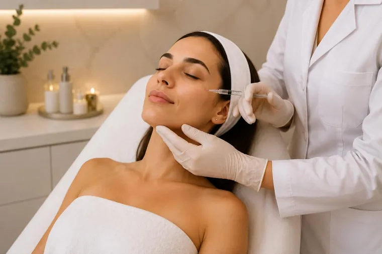 Procedimento estético facial